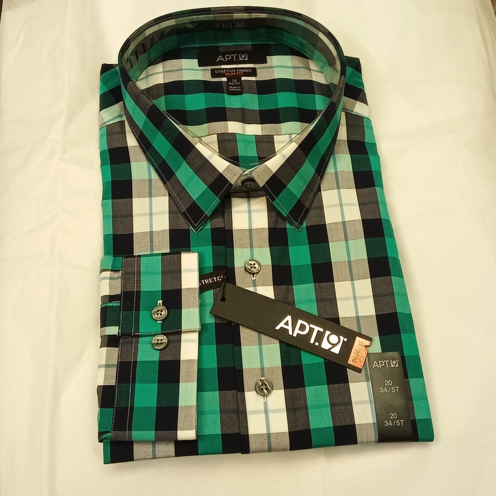 Apt. 9 Slim Fit Button Down Shirt NWT